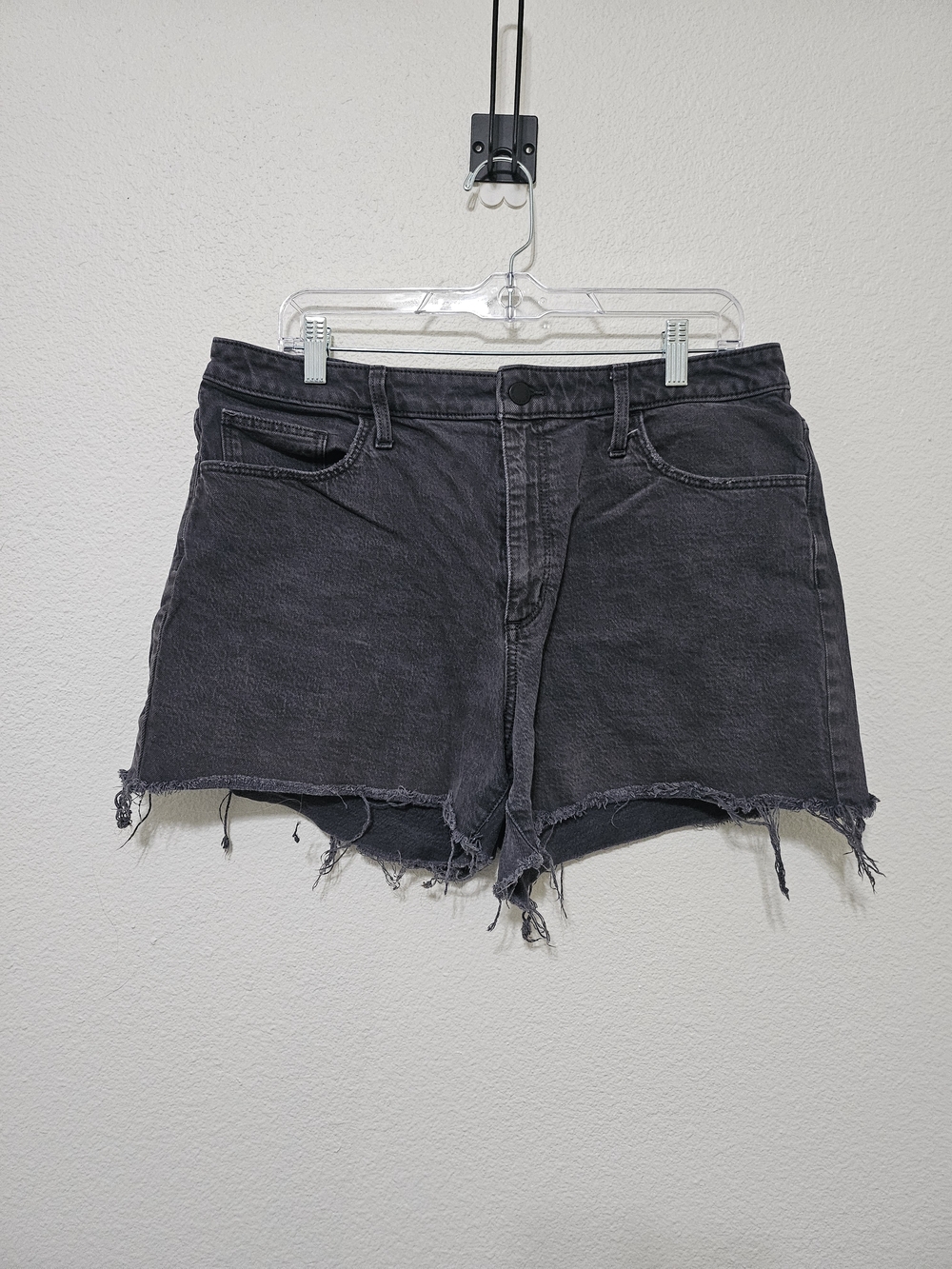 Universal Thread Washed Black High-Rise Cutoff Denim Shorts